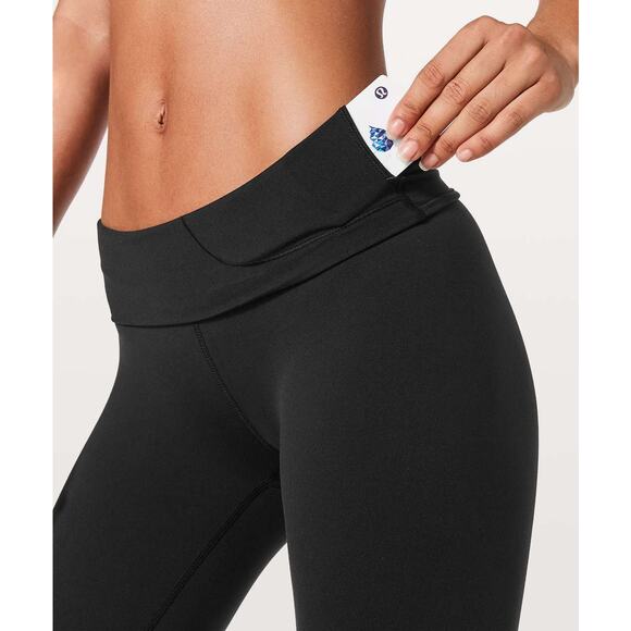 LULULEMON Wunder Under Hi-Rise Tight Full-On Luon 28" Size 8 Black - Picture 3 of 10